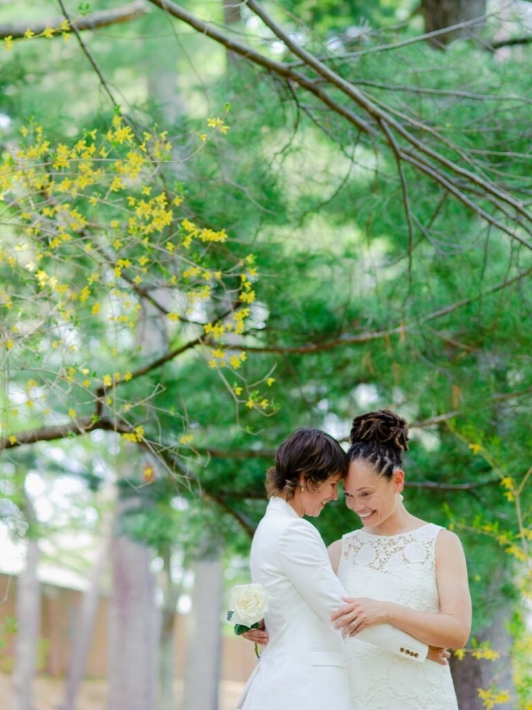 Arnold Arboretum Boston LGBT lesbian wedding