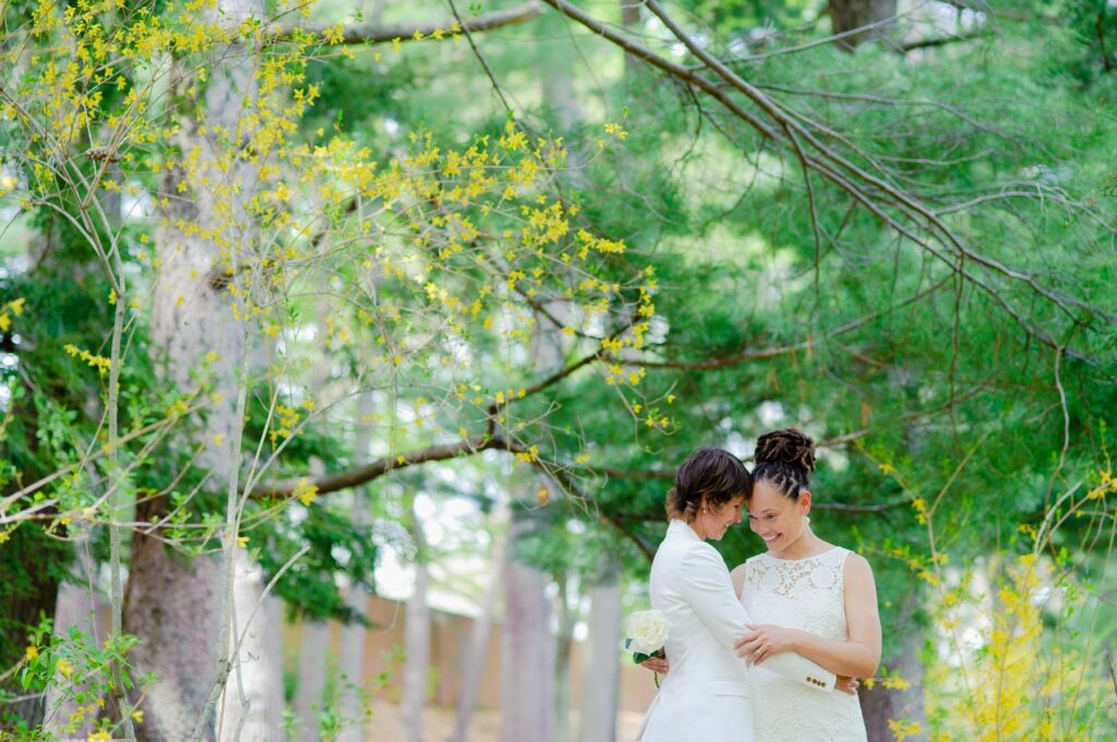 Arnold Arboretum Boston LGBT lesbian wedding
