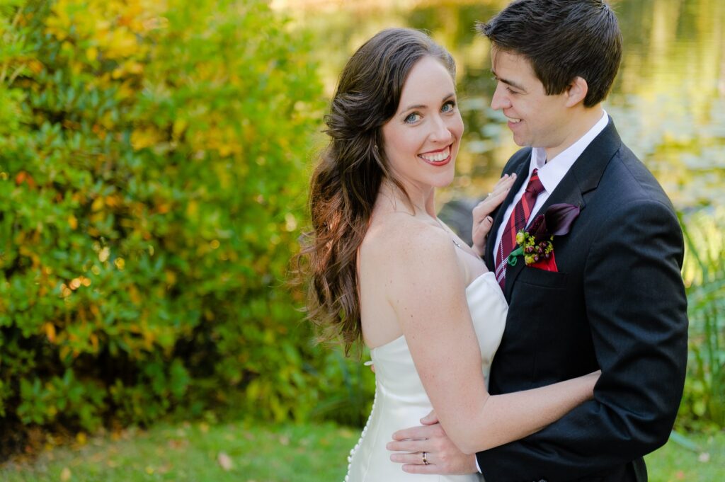 Boston Common Public Garden wedding couple