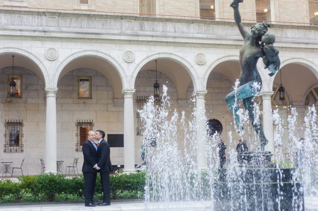 Boston Public Library LGBT gay wedding
