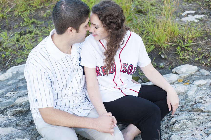 Carson Beach South Boston engagement session