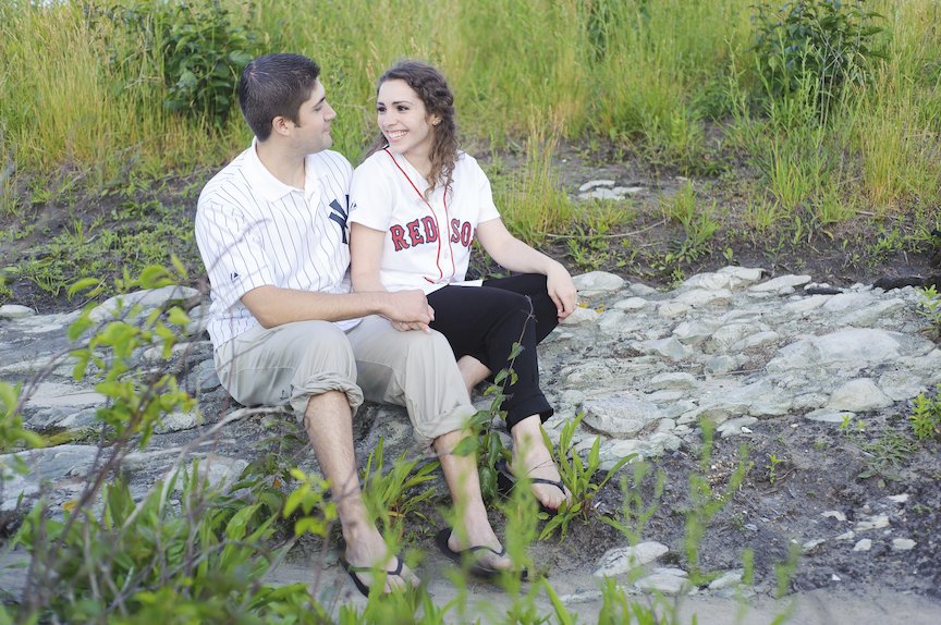 Carson Beach South Boston engagement session