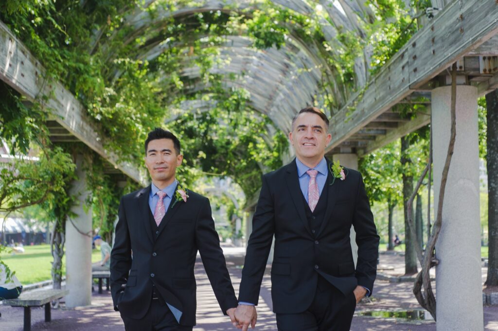 Christopher Columbus park gay wedding Boston