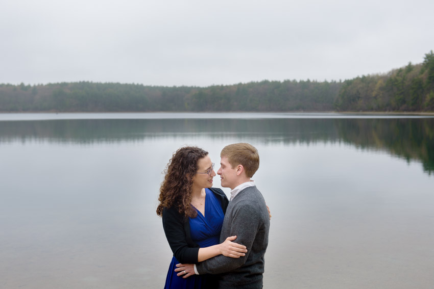 Walden Pond Queer Couple Engagement Session: Lisa & Alex