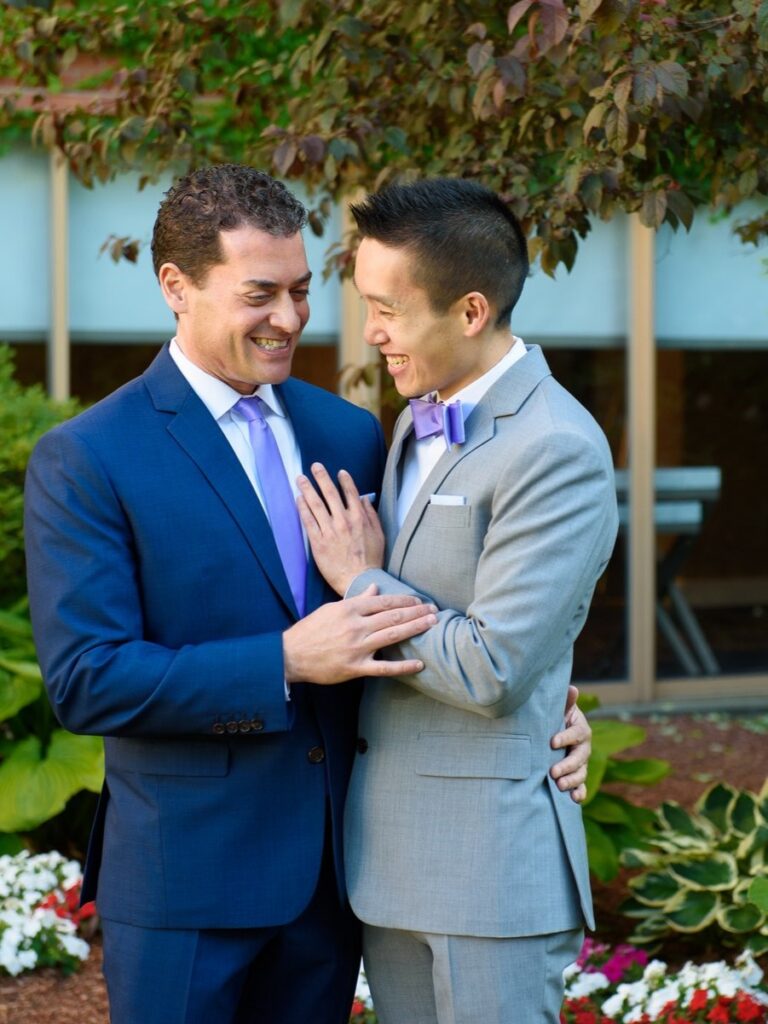 gay couple wedding boston