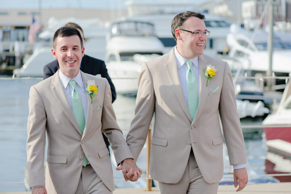 gay wedding Boston MA boats