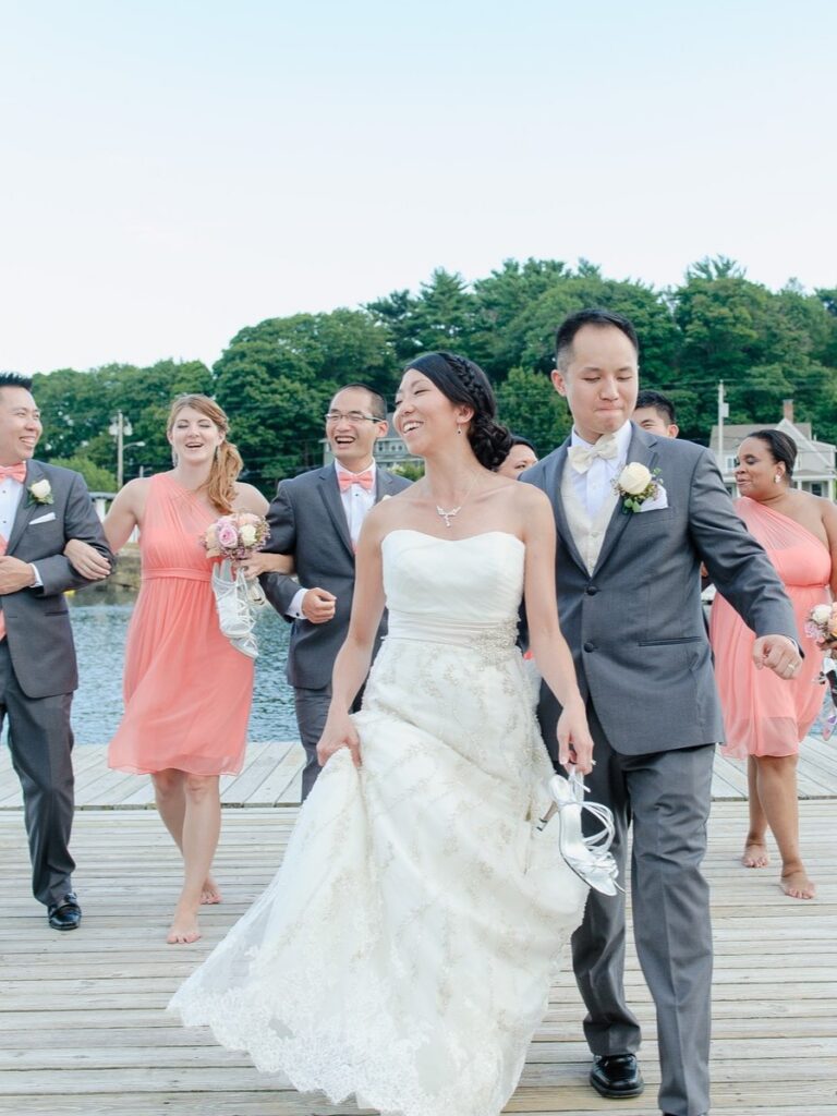 wedding on lake Boston MA