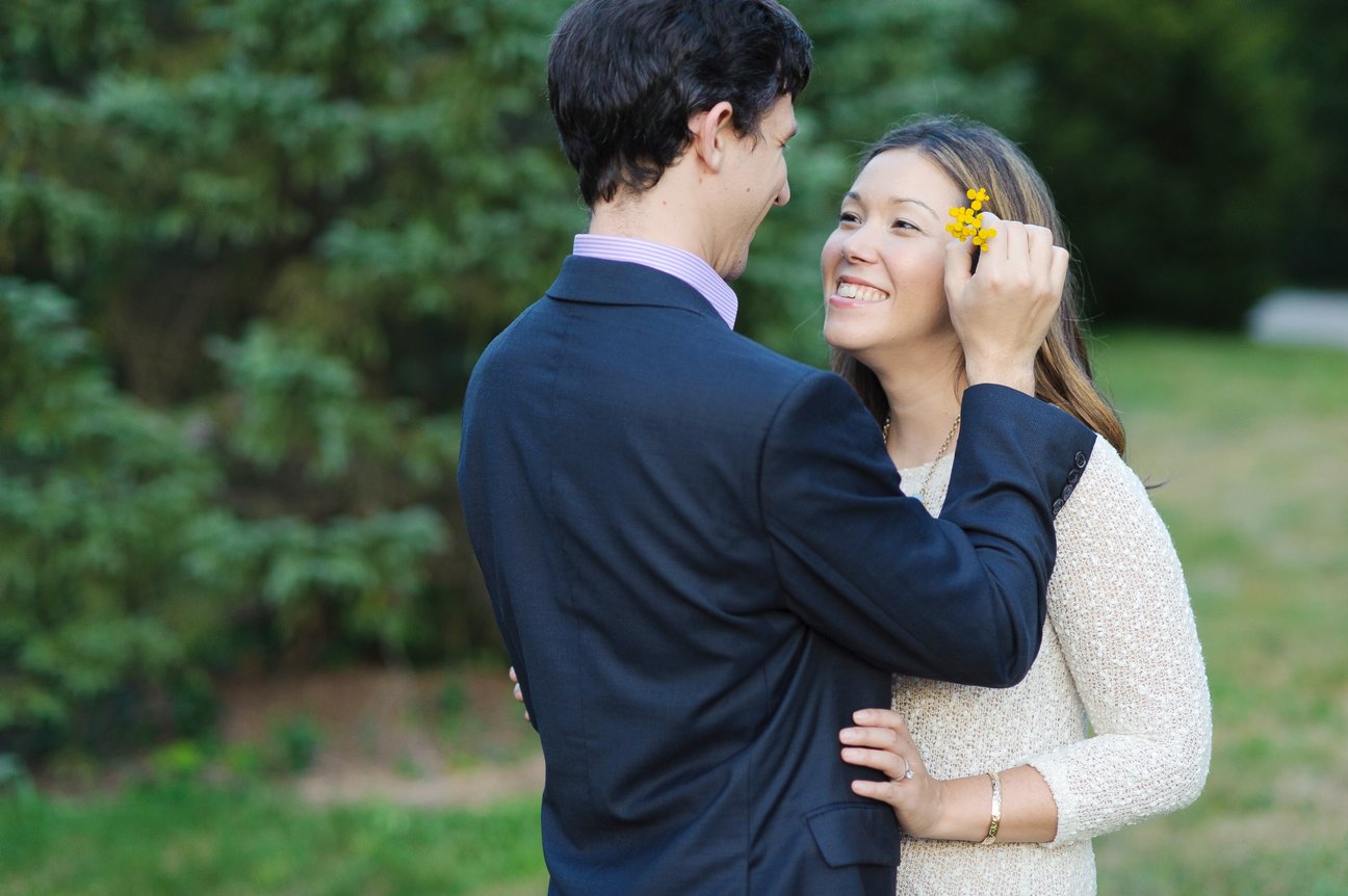 Arnold Arboretum Boston engagement session Beth Matt