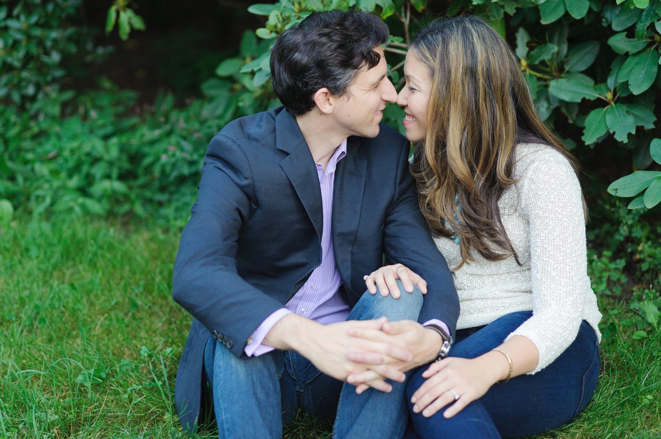 Arnold Arboretum Boston engagement session Beth Matt