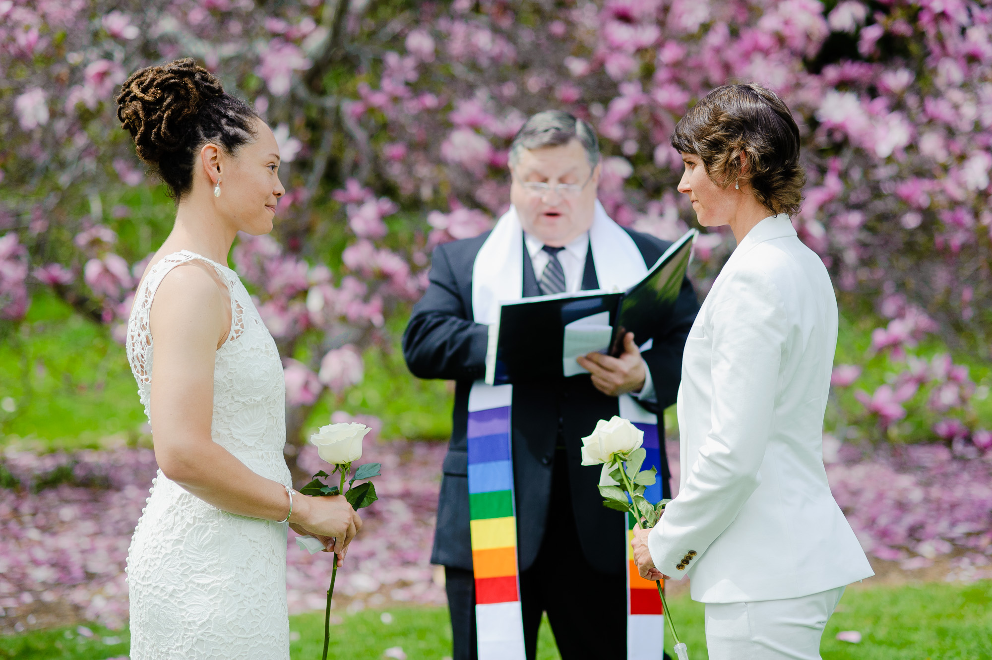 Arnold Arboretum Boston LGBTQ Wedding Ceremony