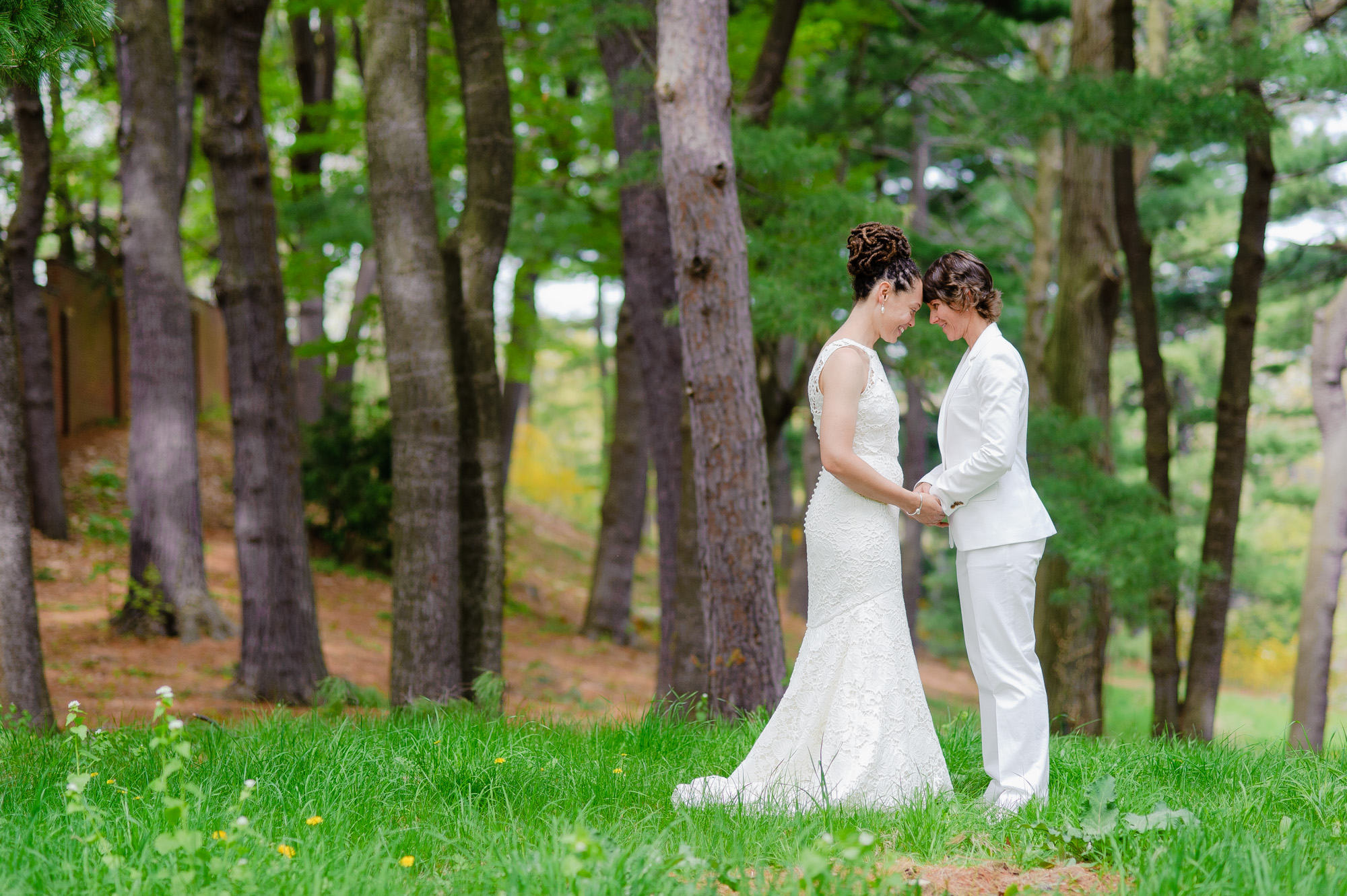 Arnold Arboretum Boston LGBTQ Wedding Lesbian Couple