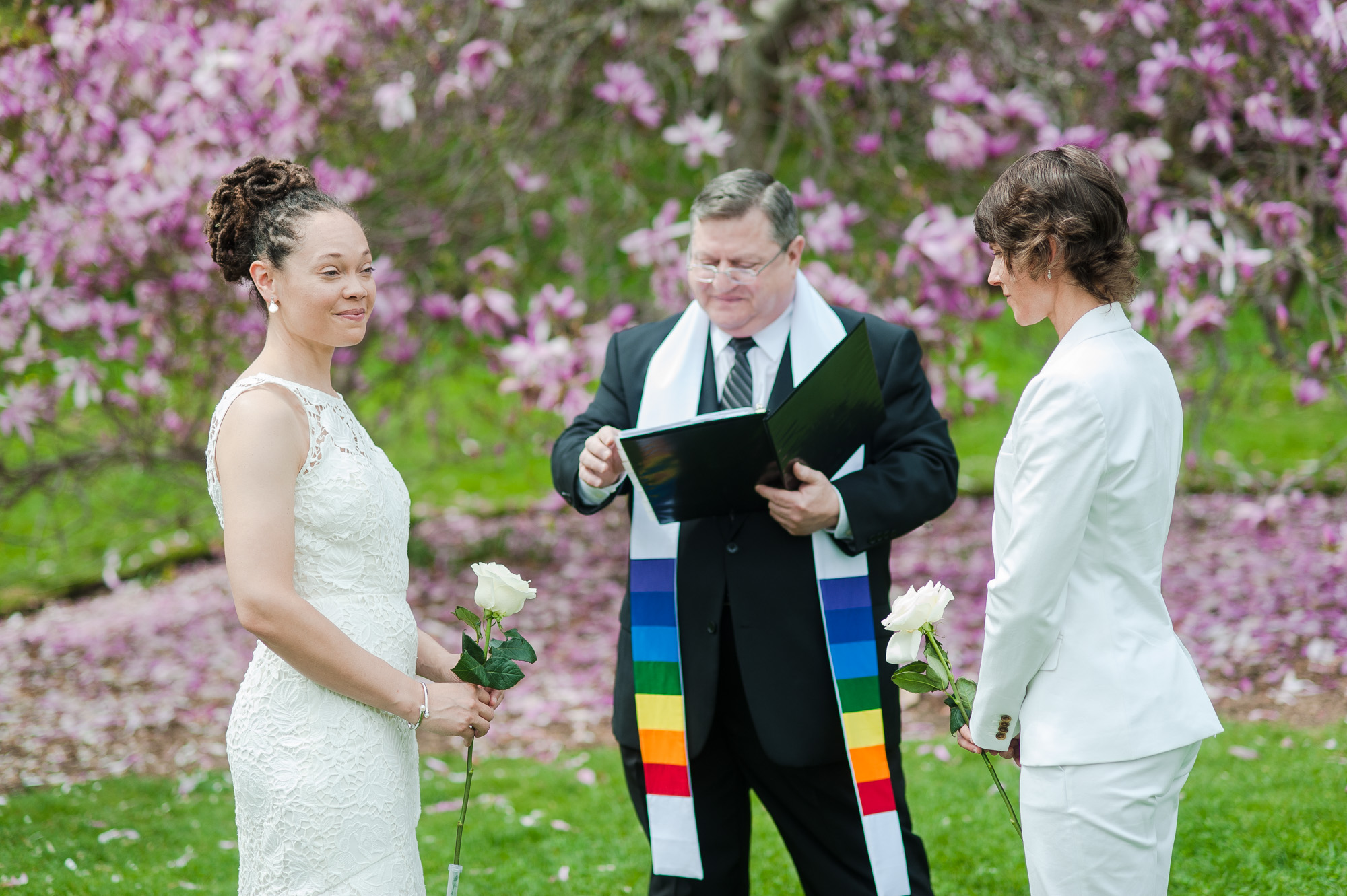 Arnold Arboretum Boston Gay Wedding Ceremony