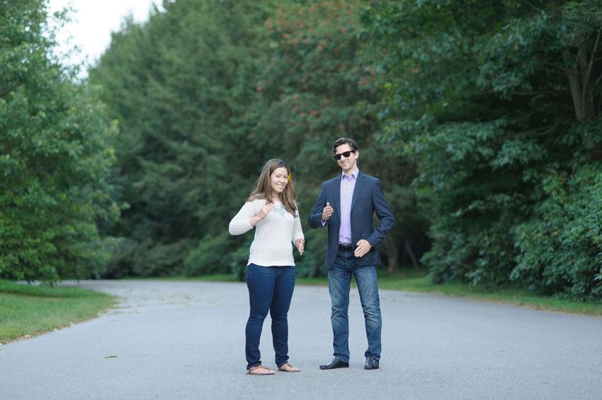 Arnold Arboretum Engagement Session GIF