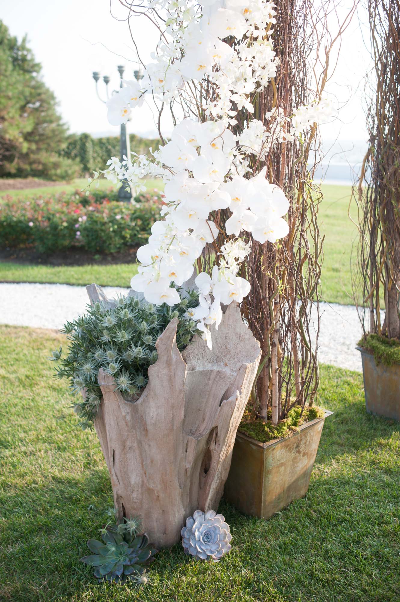 Belle Mer Wedding Venue Outdoor Ceremony Waterfront Floral Arch