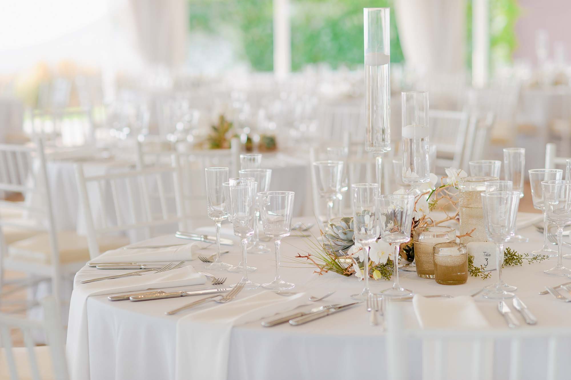 Belle Mer Wedding Venue Reception Table Decors Setup