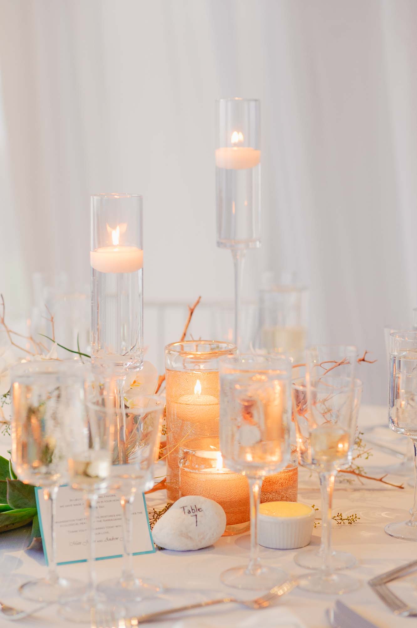 Belle Mer Wedding Venue Reception Table Decors Setup