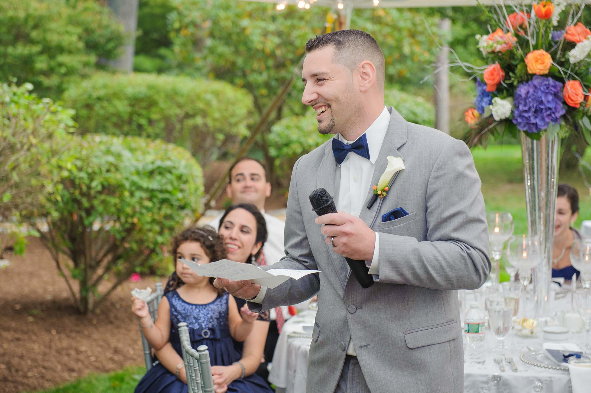 Best Man Speech LGBTQ Backyard Wedding