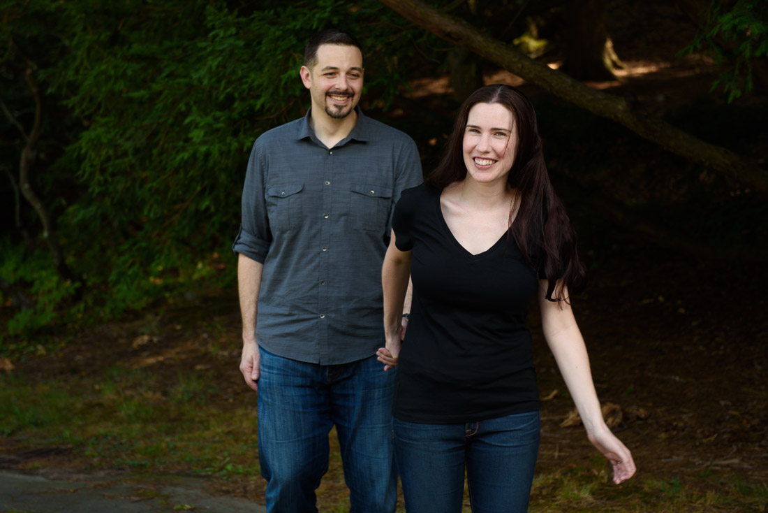 Boston Arnold Arboretum Summer Casual Engagement Couple