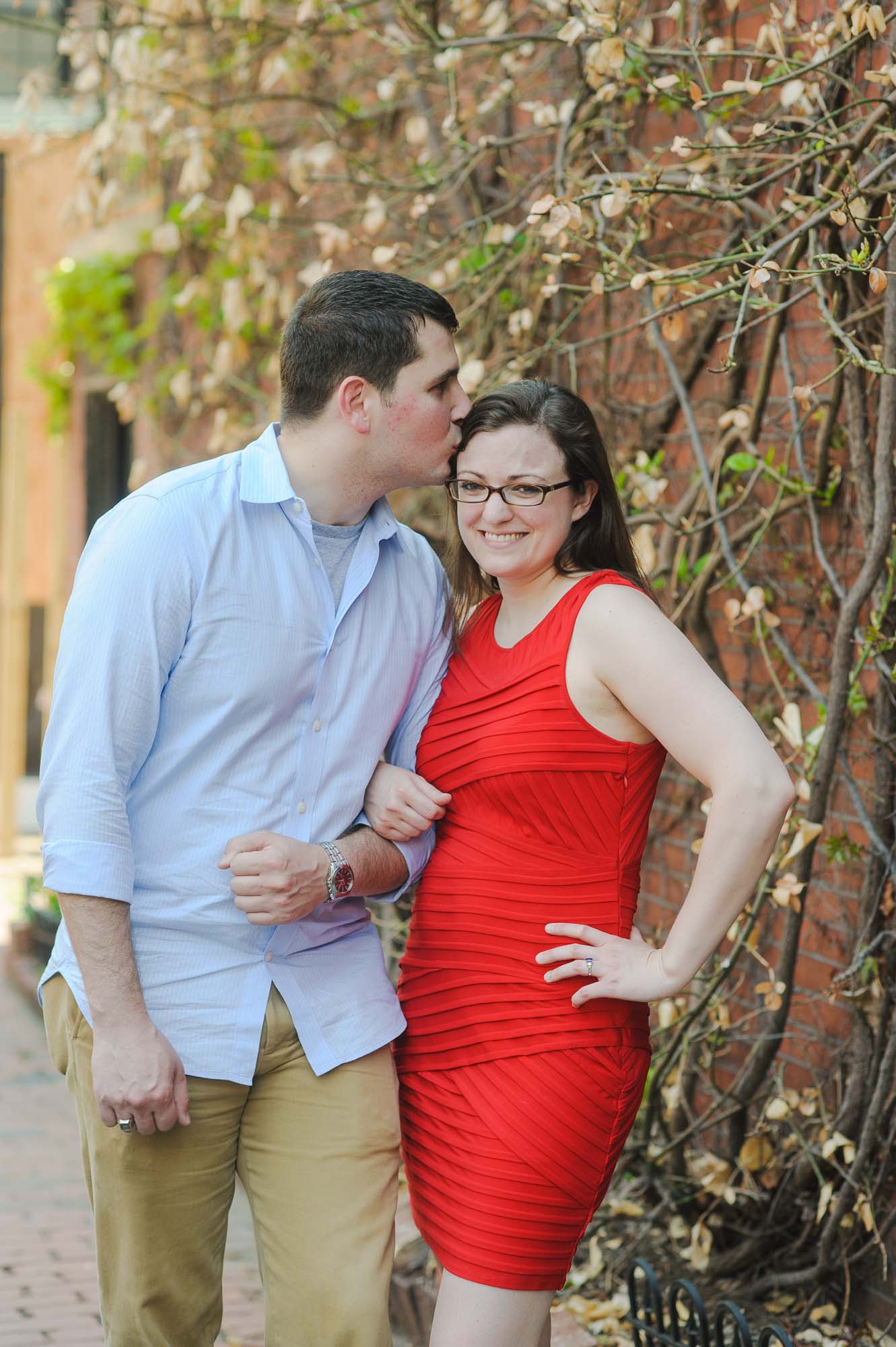 Boston Beacon Hill Spring Engagement Session Photo 6