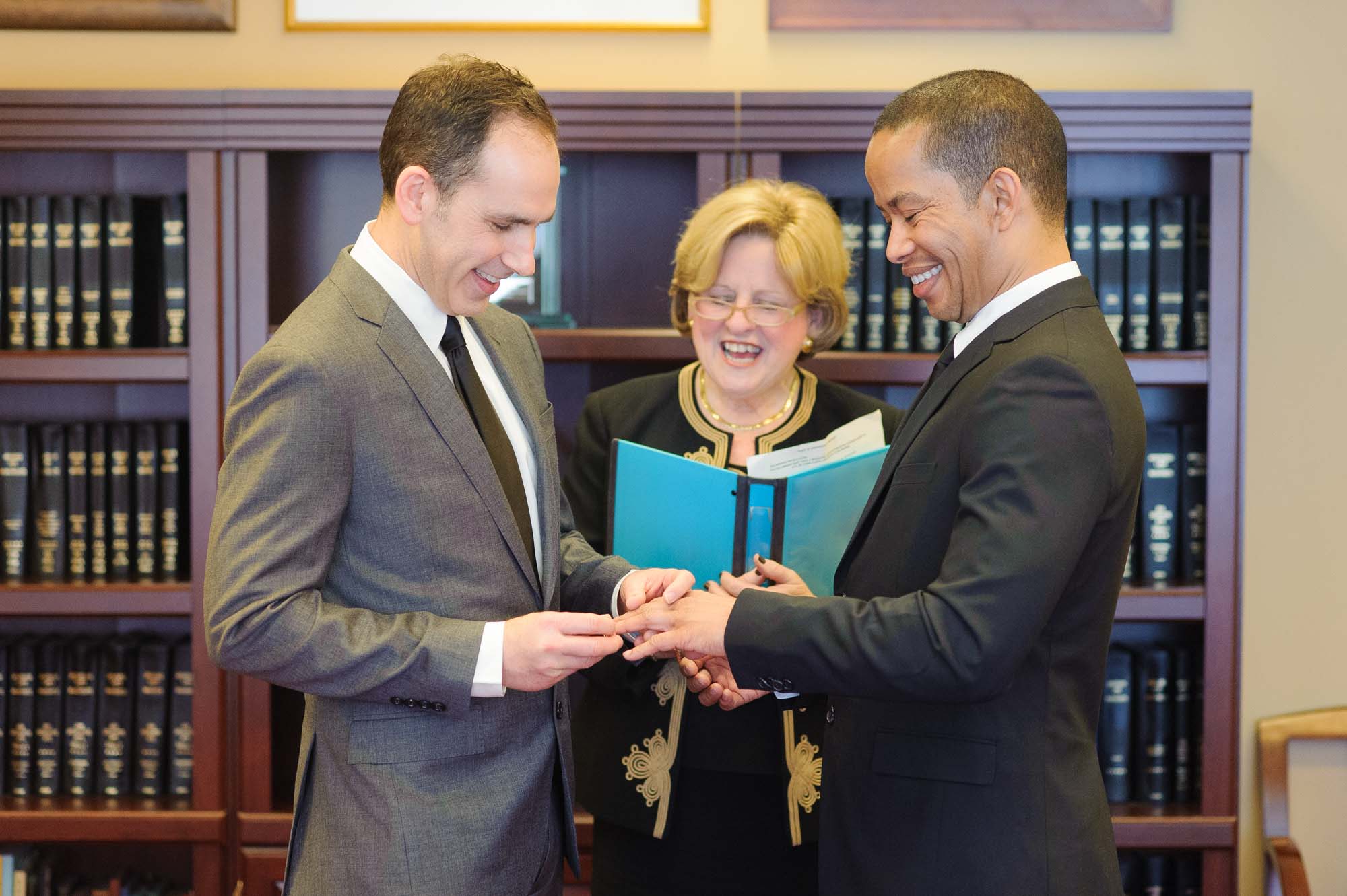 Boston City Hall LGBT Wedding Cereony James Bill