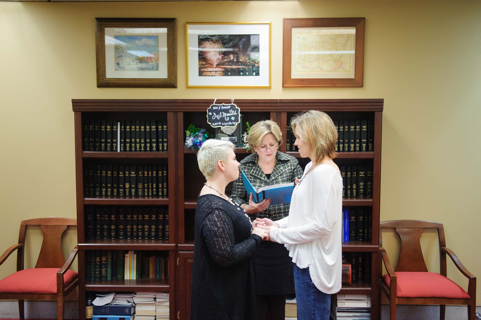 Boston City Hall Lesbian Wedding Ceremony Shelly Amy