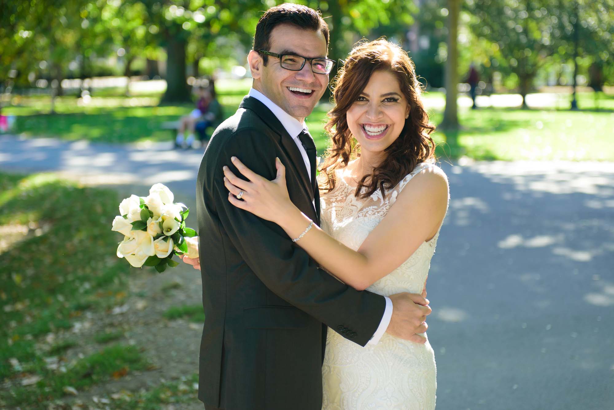 Boston Common Public Garden Fall Elopement Wedding 09