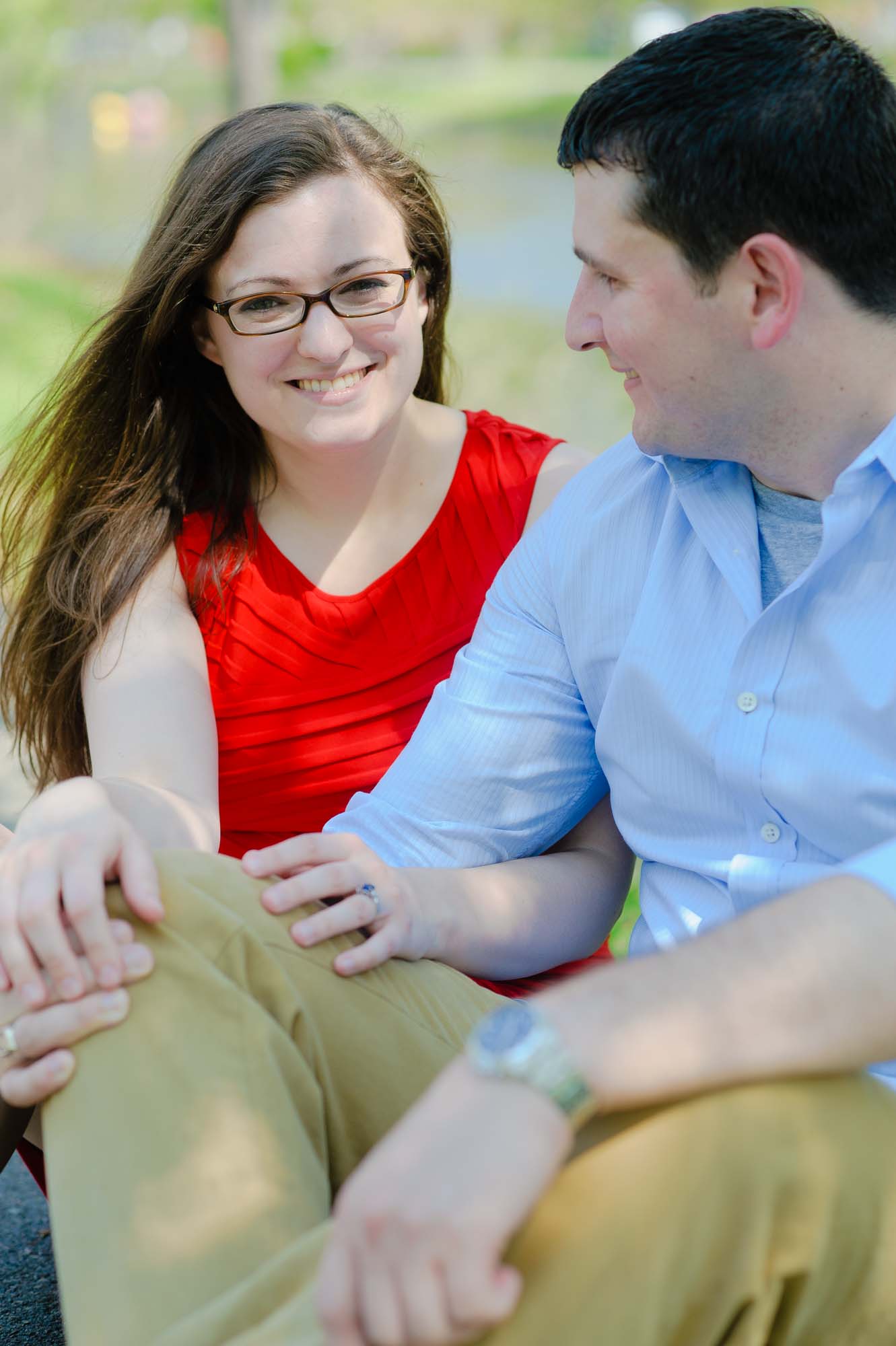 Boston Esplanade Spring Engagement Session Photo 2