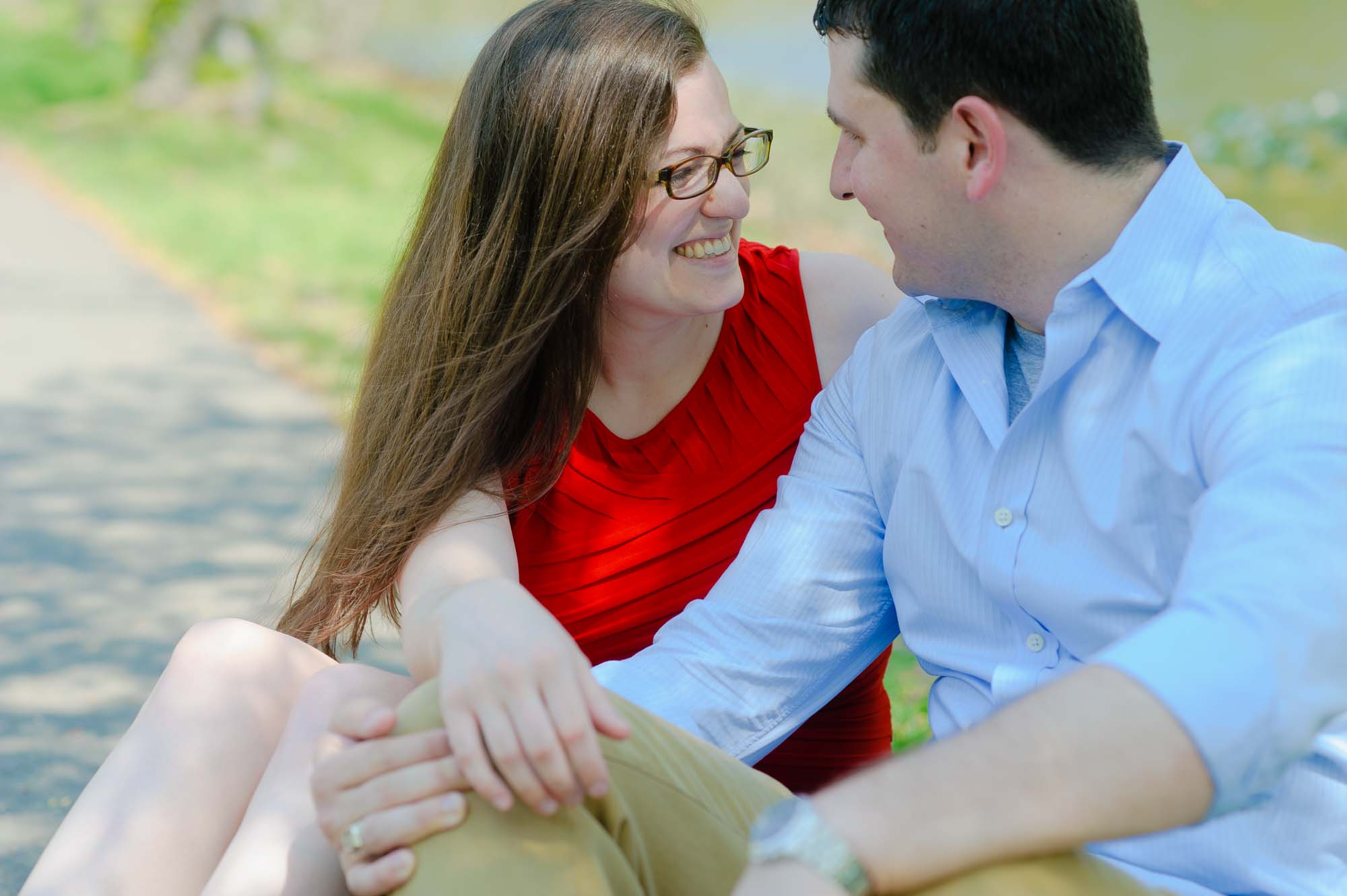 Boston Esplanade Spring Engagement Session Photo 3