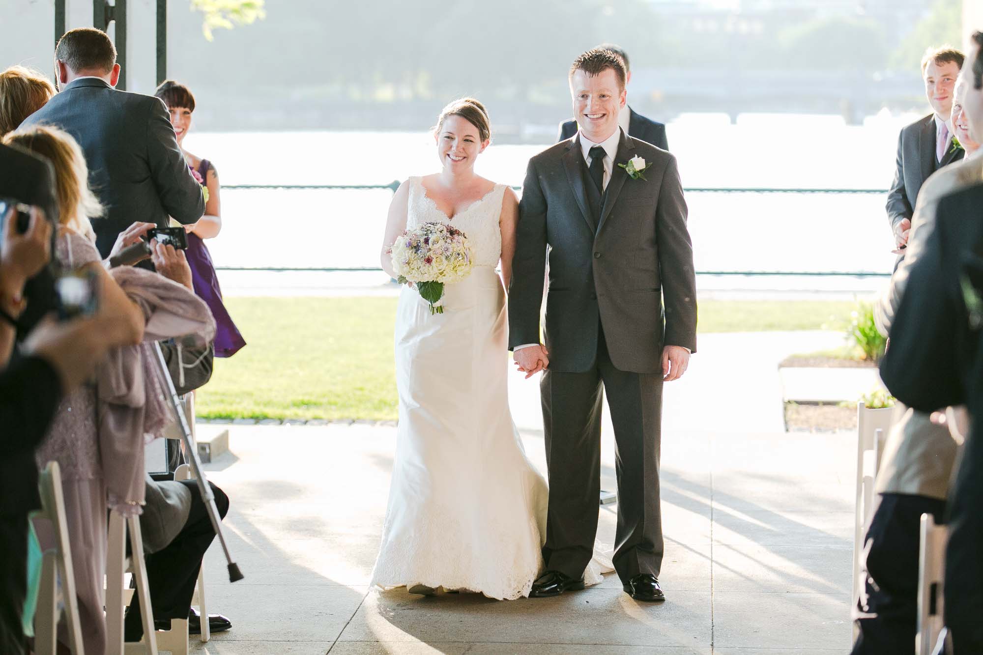 Boston Museum Of Science Outdoor Wedding Cermeony Outdoors