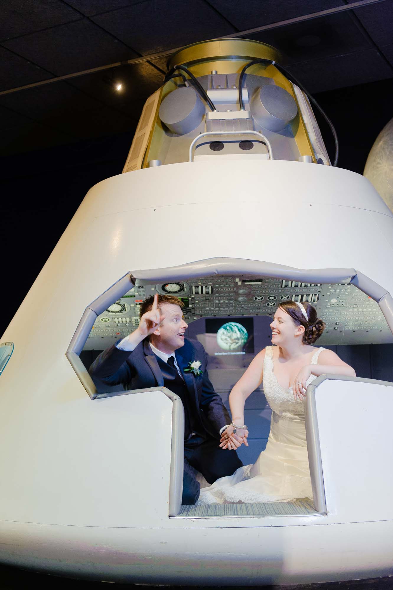 Boston Museum Of Science Wedding Portrait