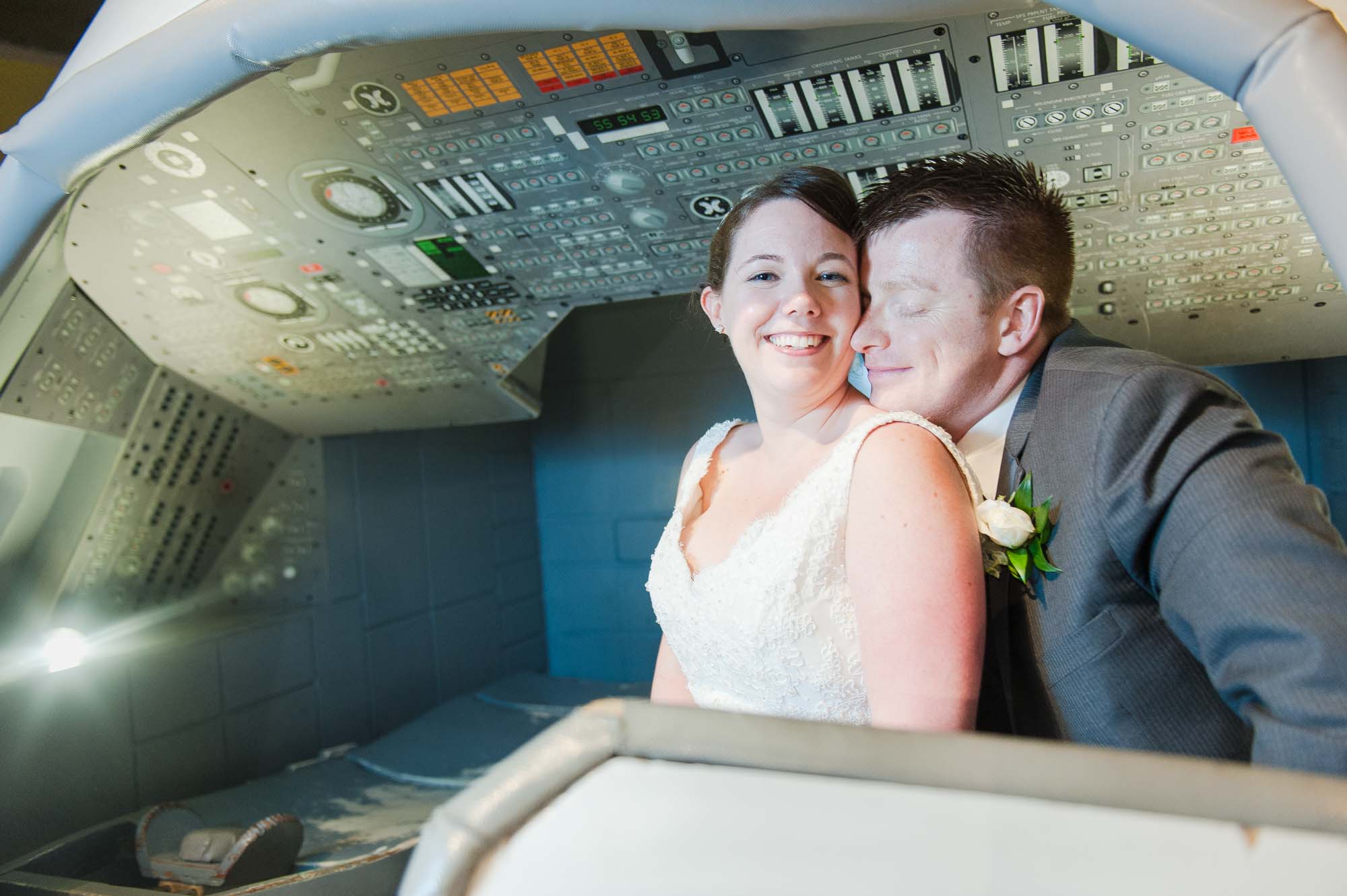 Boston Museum Of Science Wedding Portrait