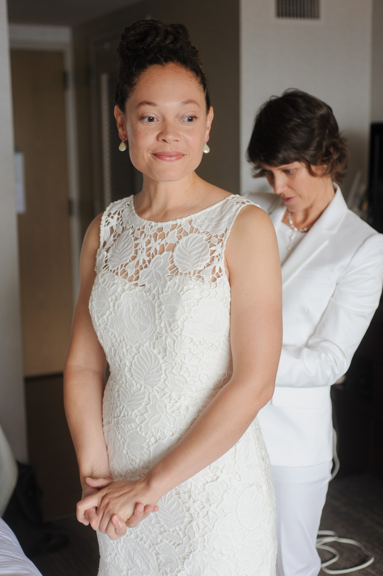Boston Lesbian Wedding Getting Ready