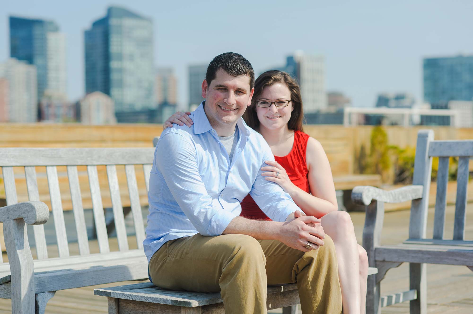 Boston Skyline Rooftop Engagement Session 4