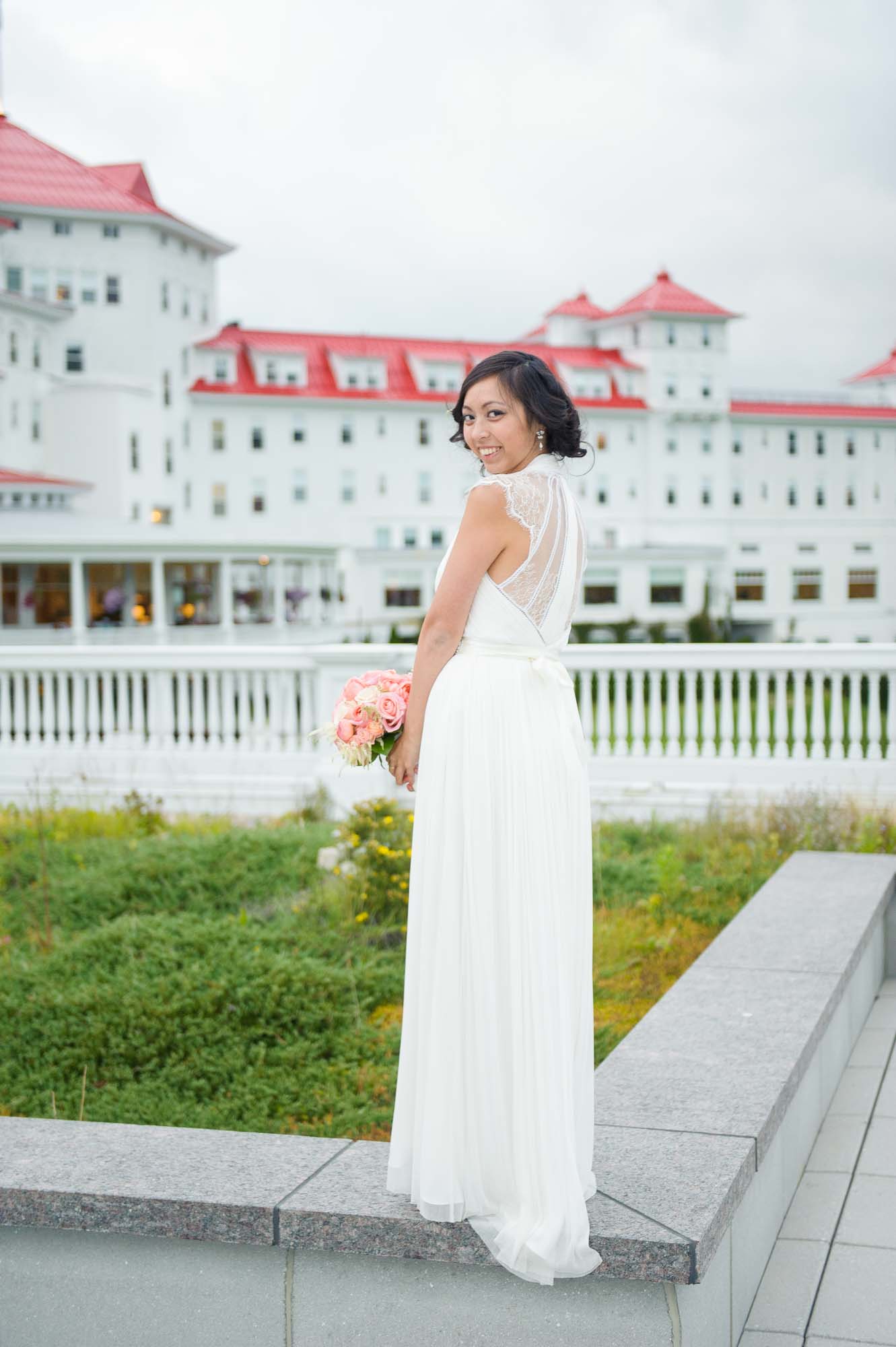 Bride Omni Mount Washington Resort Wedding