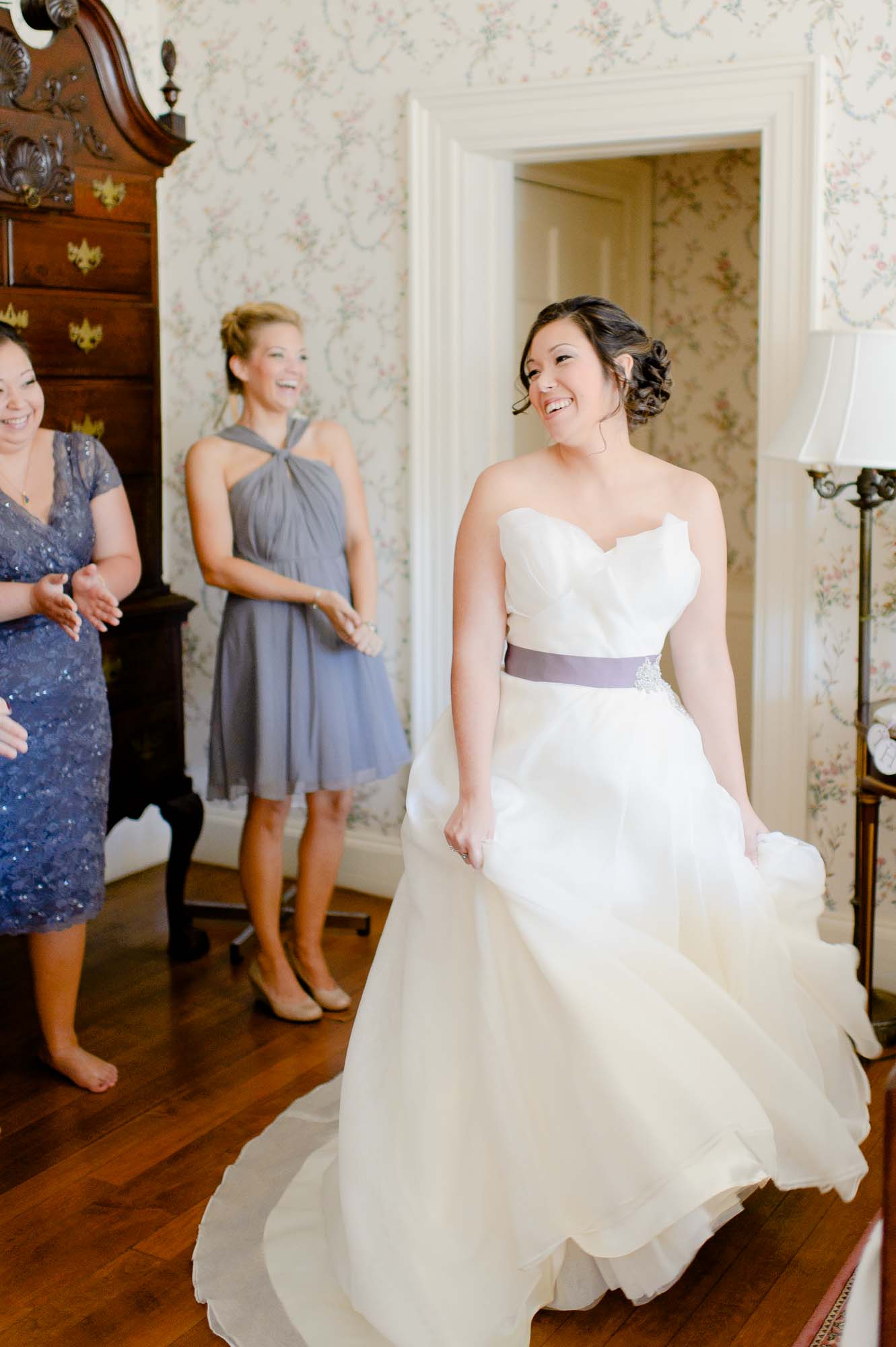 Bride Getting Ready At Lyman Estate Wedding Waltham MA