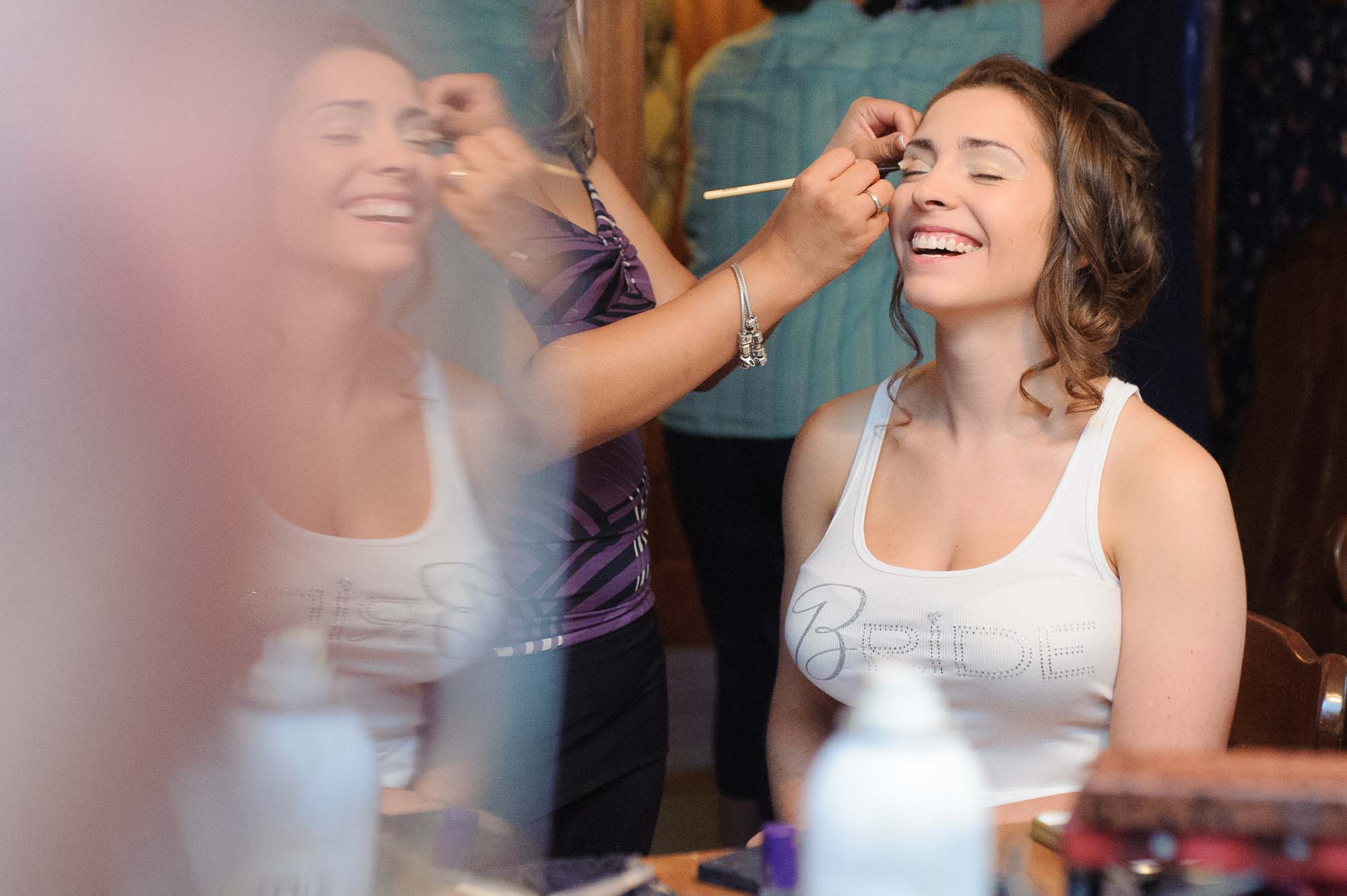 Bride Getting Ready At Pierce House