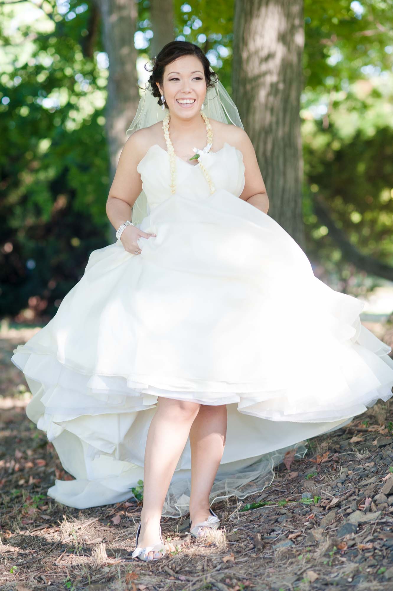 Bride Portrait Lyman Estate Wedding