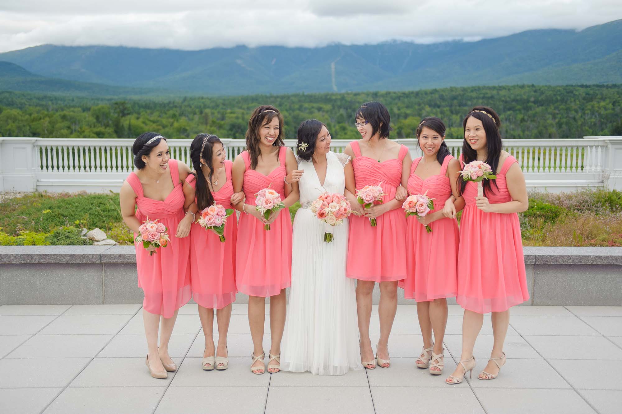 Bridesmaids Omni Mount Washington Resort Wedding