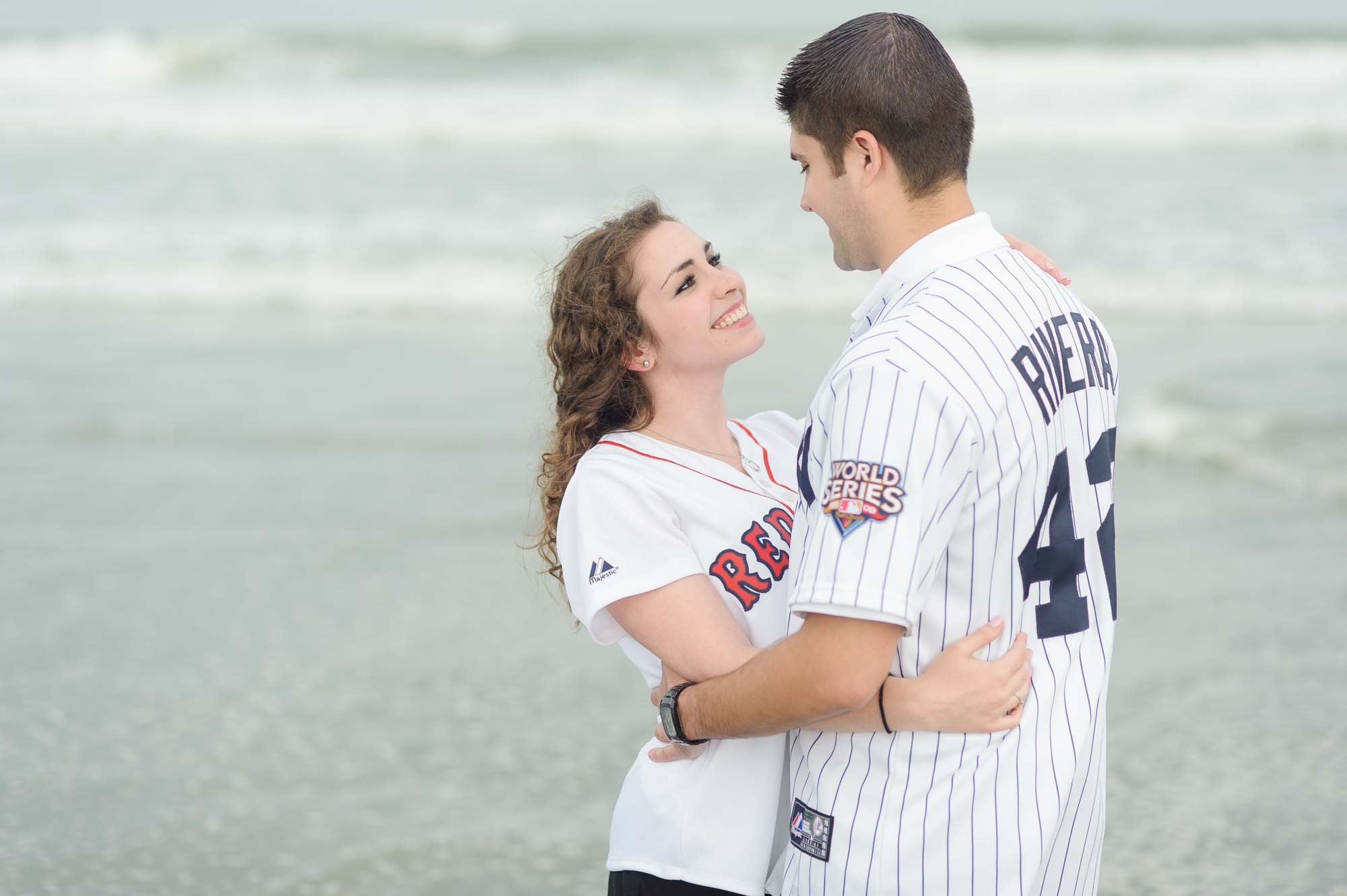 Carson Beach Boston Red Sox Yankee Engagement Session