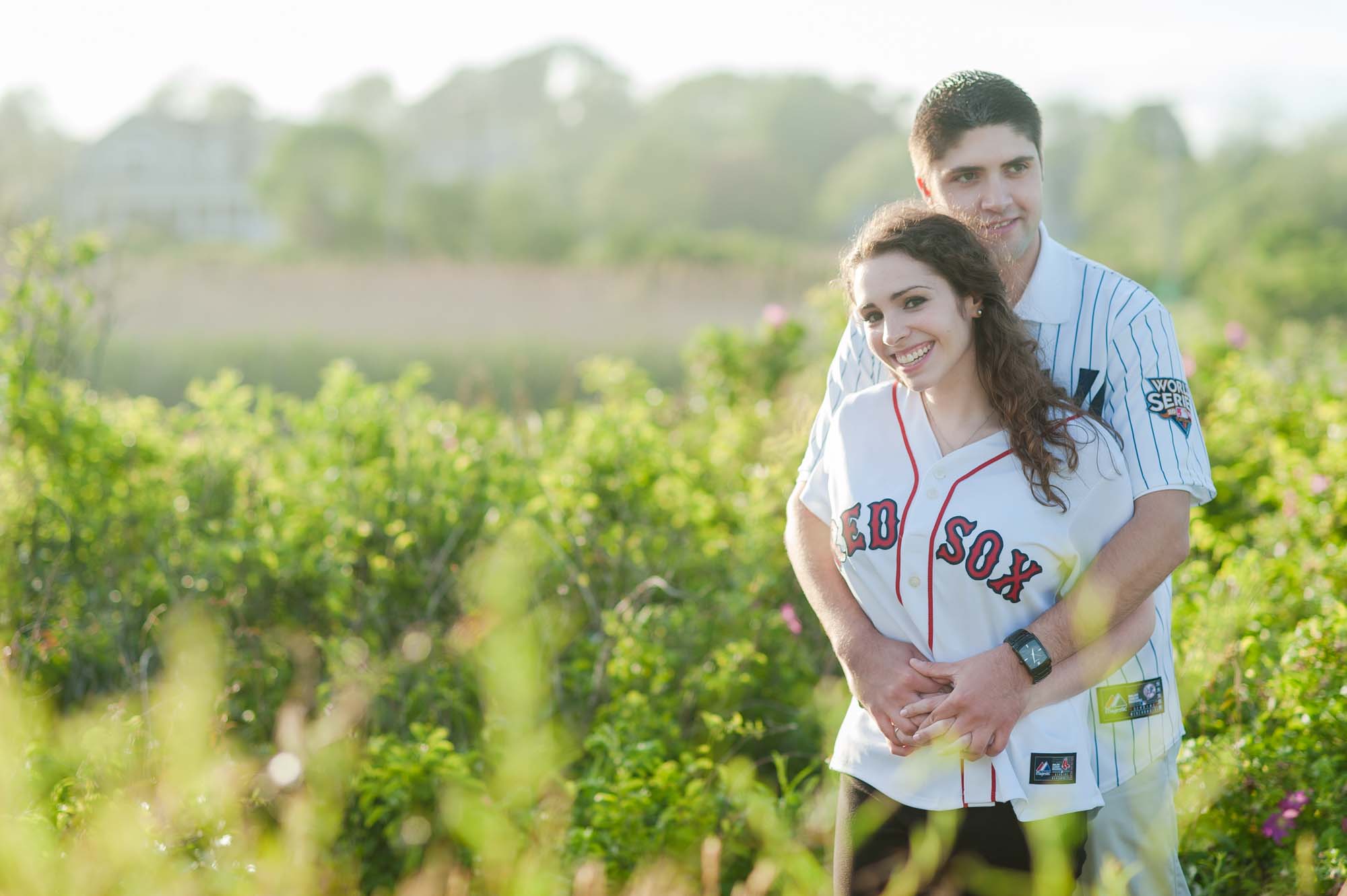 Carson Beach Boston Red Sox Yankee Engagement Session
