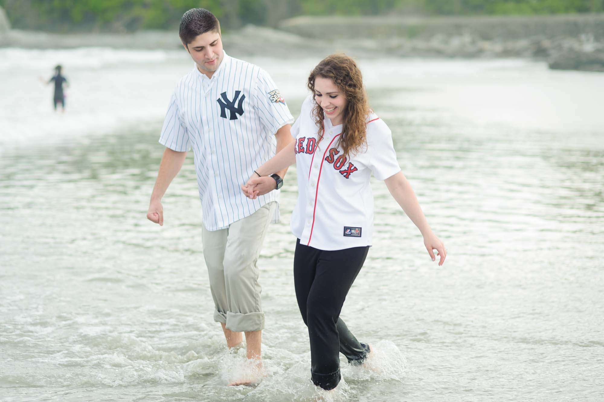 Carson Beach Boston Red Sox Yankee Engagement Session