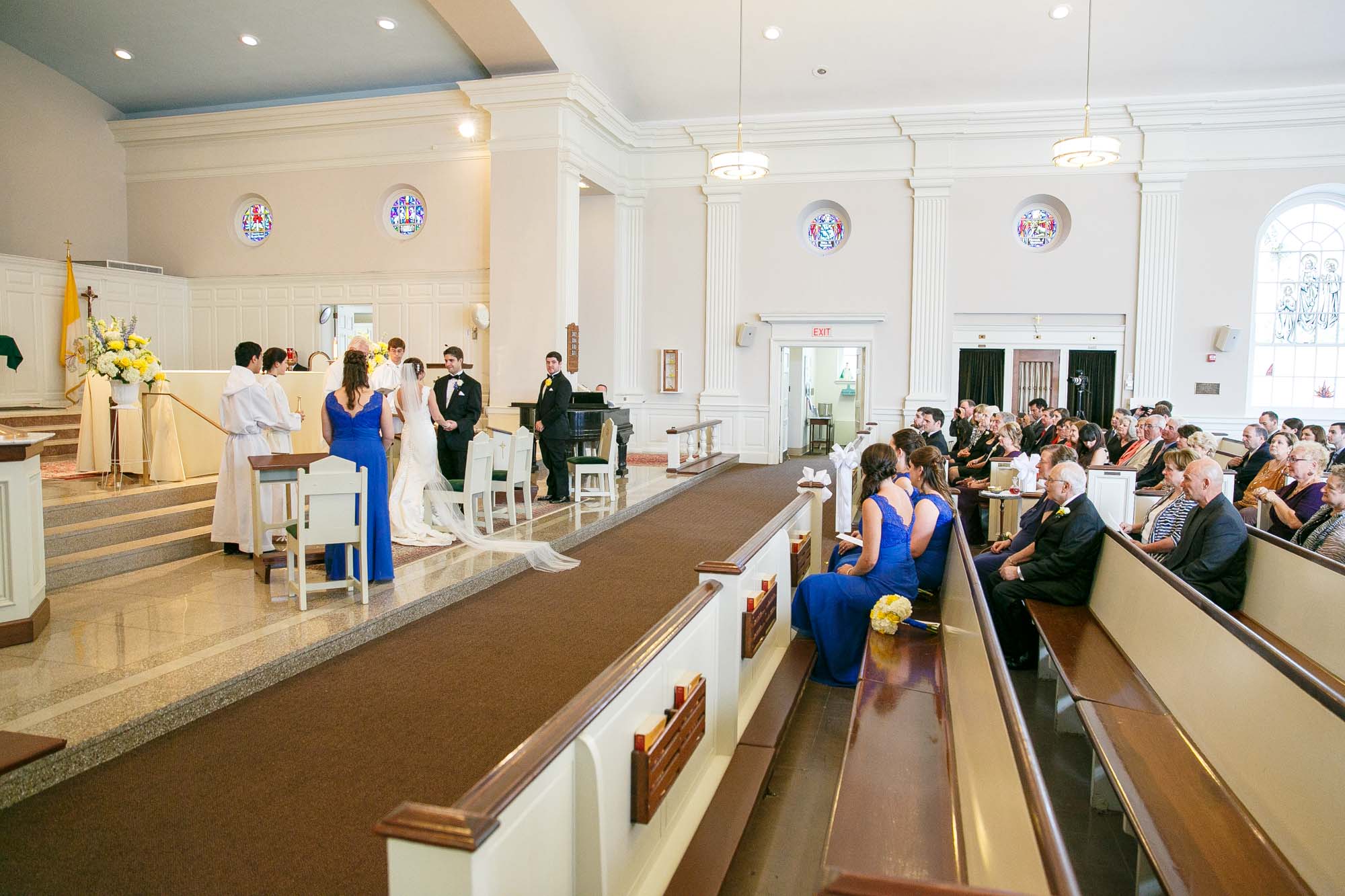 Catholic St. Brigid Parish Lexington MA Wedding Ceremony