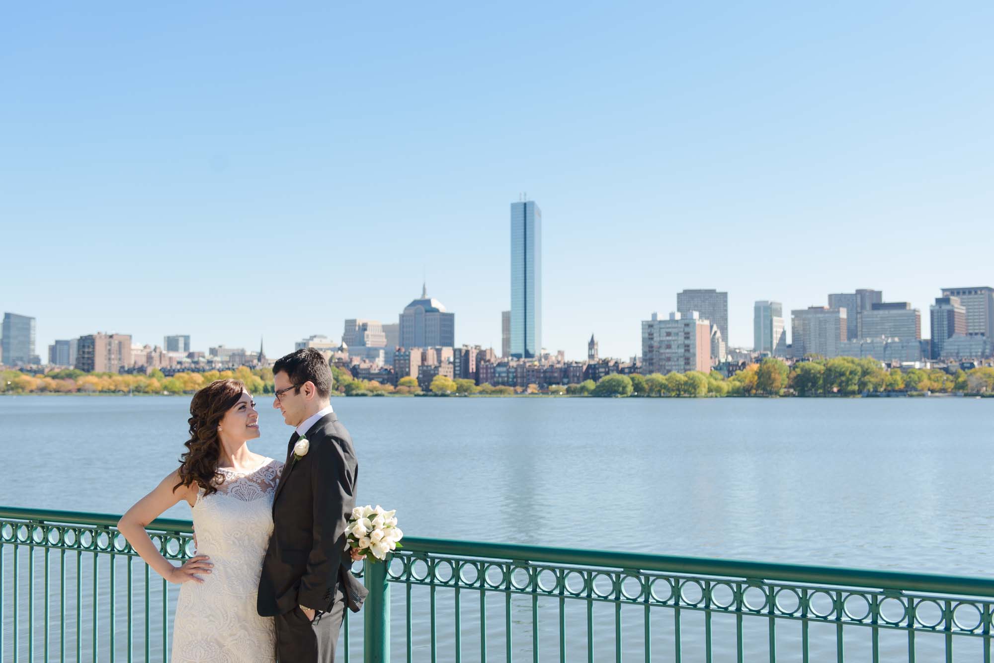 Charles River waterfront Wedding Boston Cambridge
