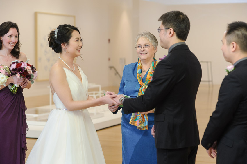 DeCordova Museum Wedding Ceremony Ring Exchange