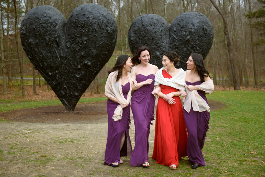 DeCordova Sculpture Park Museum Wedding Bridesmaids