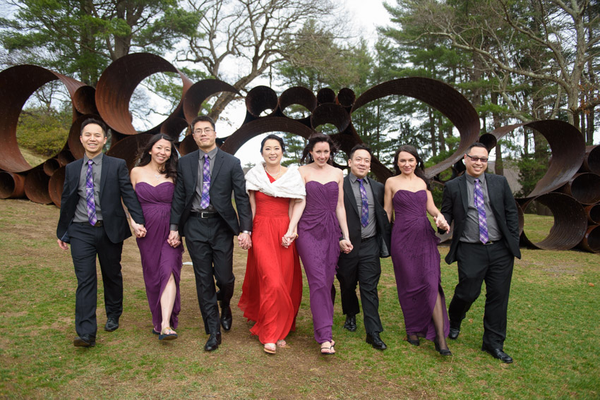 DeCordova Sculpture Park Museum Wedding Party