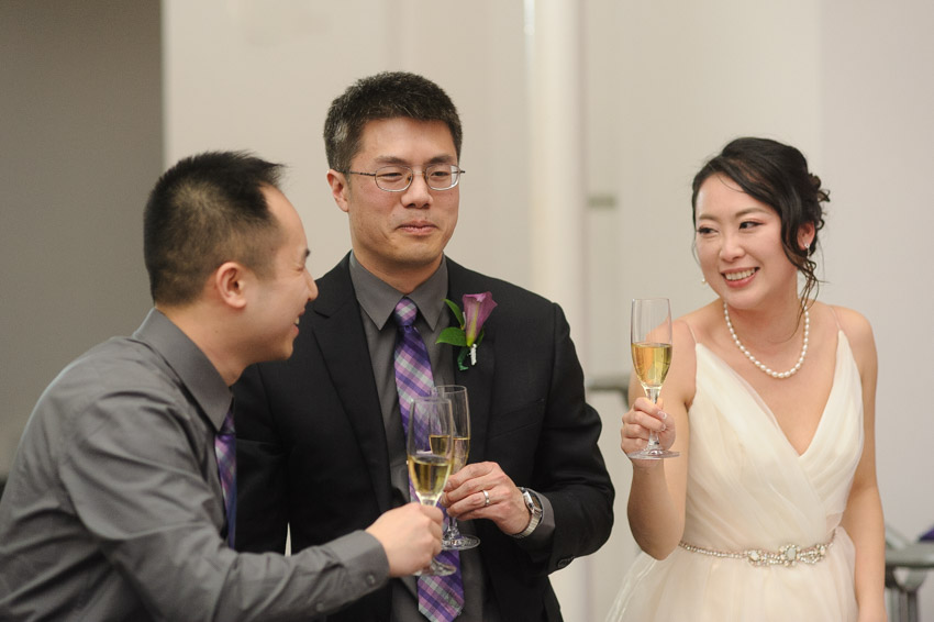DeCordova Sculpture Park Museum Wedding Reception Toast