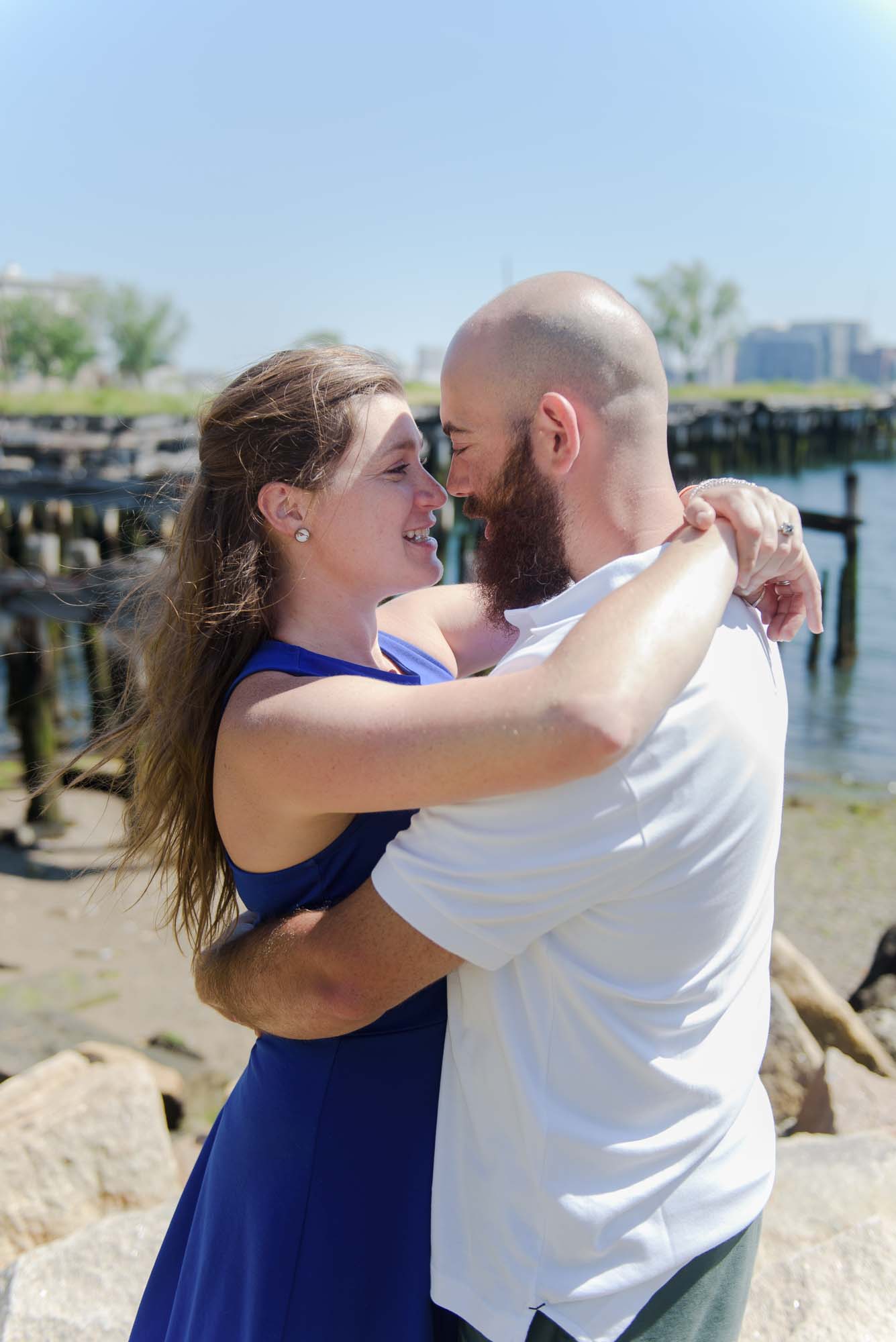 East Boston Pier LoPresti Park Engagement Session