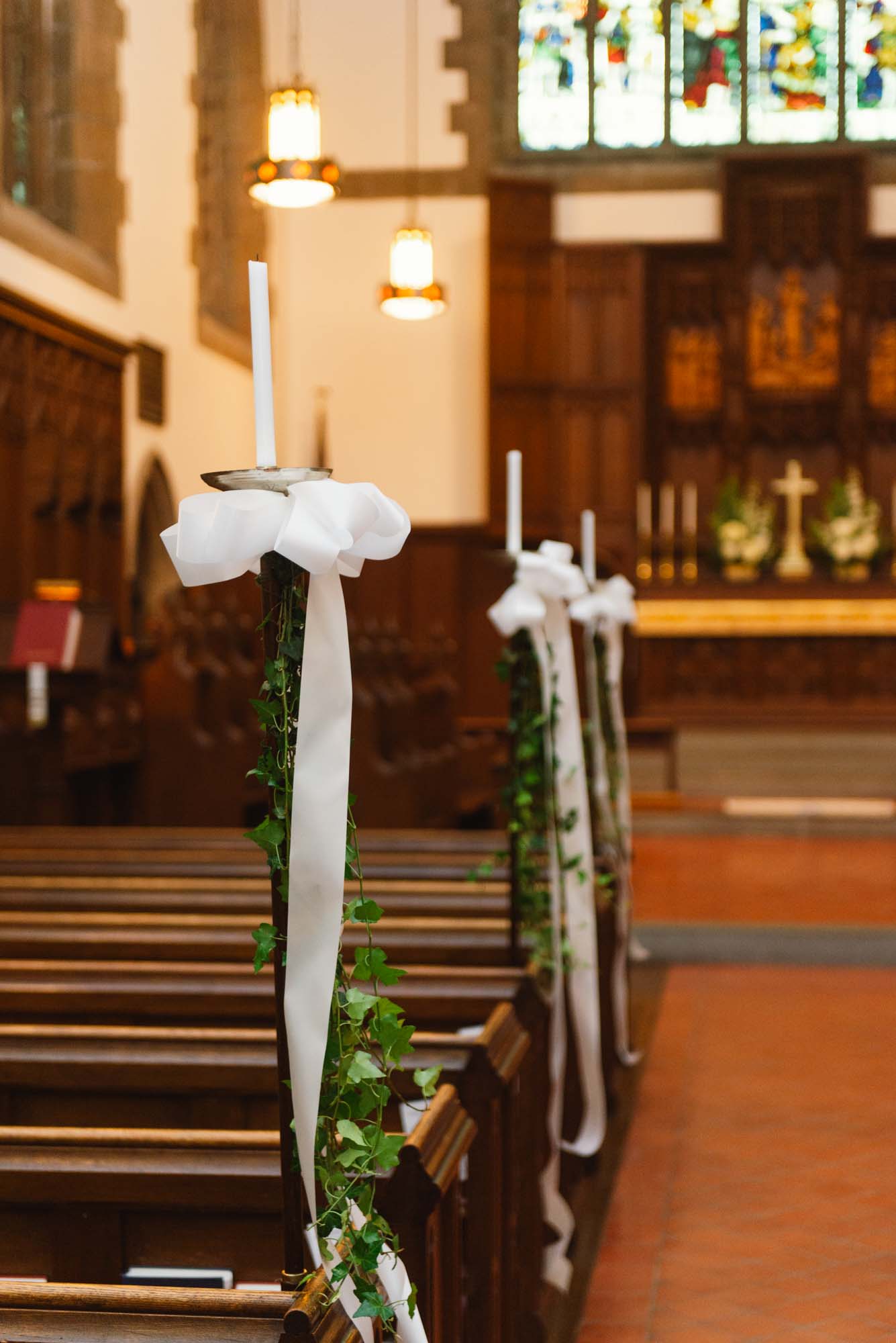 Episcopal Church Of The Redeemer Wedding Ceremony Setup Chestnut Hill