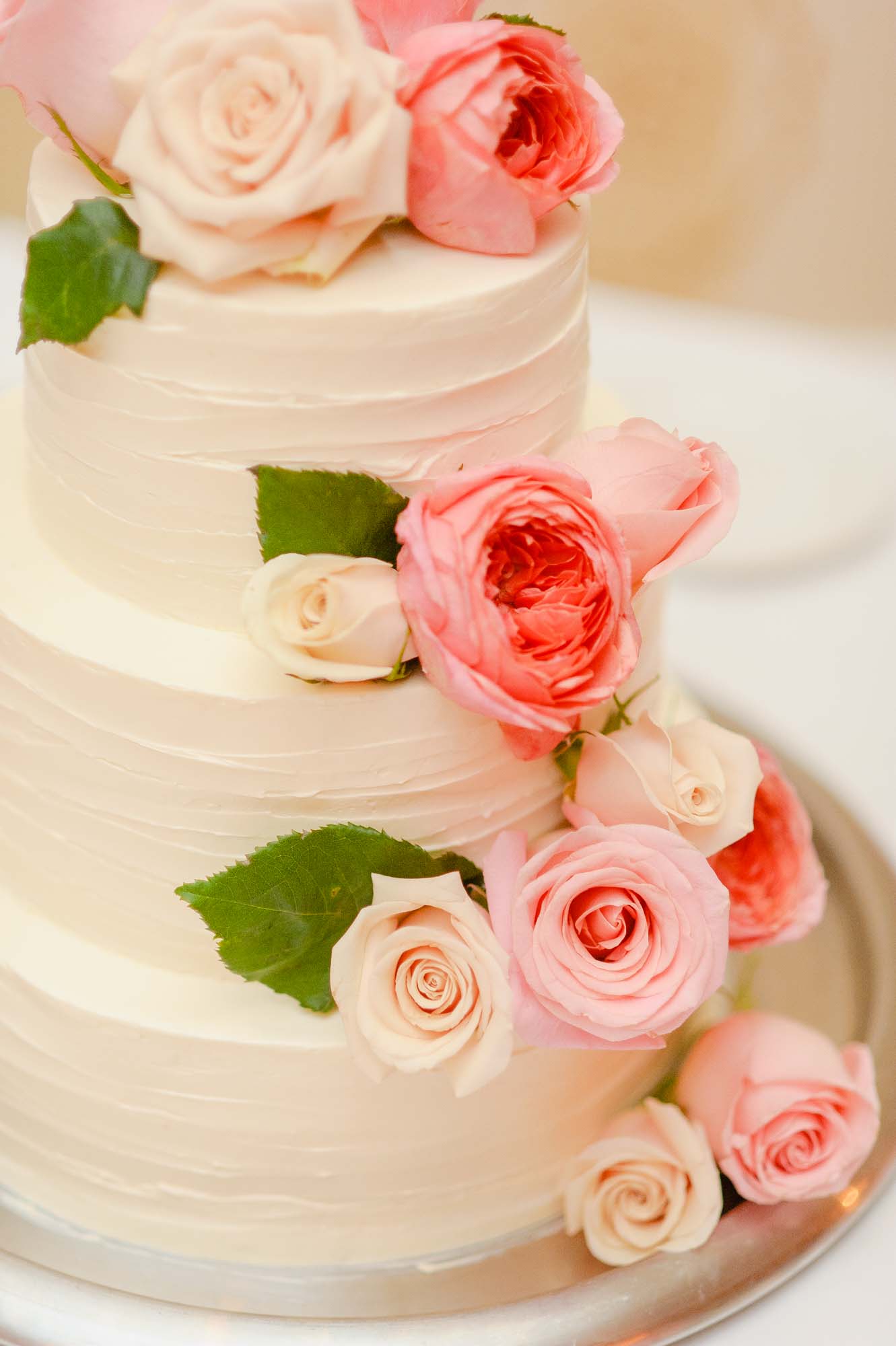 Floral Wedding Cake Omni Mount Washington Resort